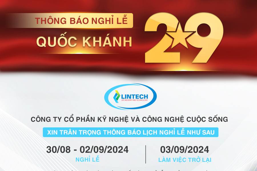 thông báo nghỉ lễ 2 tháng 9 2025 lintech