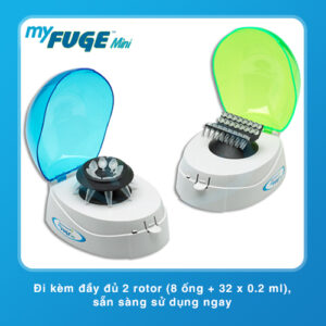 máy ly tâm mini Myfuge c1008 sử dụng 2 rotors