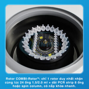 Máy ly tâm mini tốc độ cao mc 24 touch combi rotor đa năng