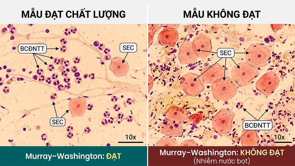 Đánh giá Chất lượng mẫu bệnh phẩm