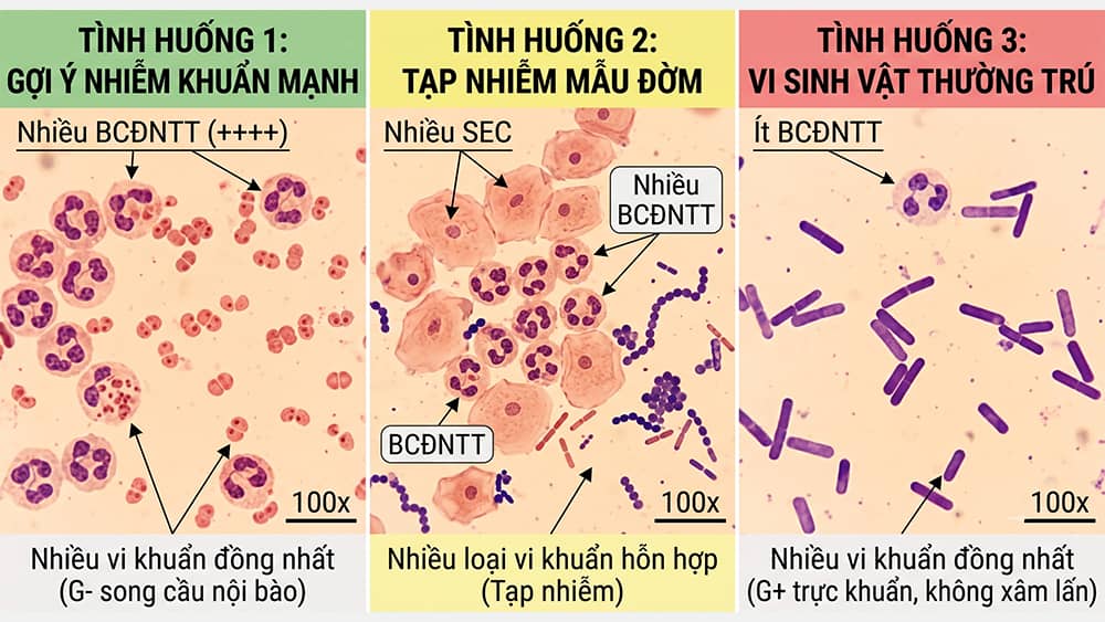 Diễn giải Mối tương quan Vi khuẩn - Bạch cầu
