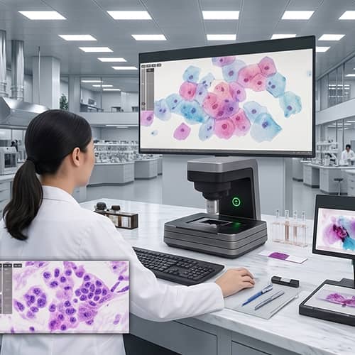 Máy quét lam kính tự động được úng dụng trong tế bào học