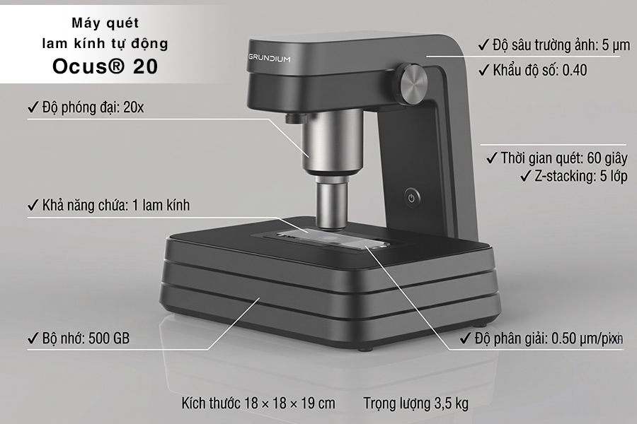 Máy quét lam kính tự động kính hiển vi