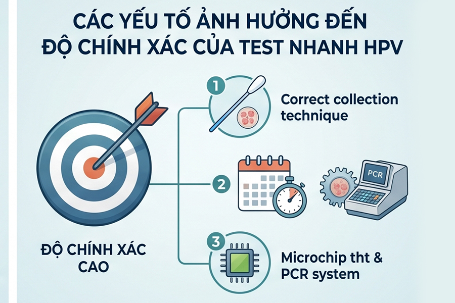 Các yếu tố ảnh hưởng đến test nhanh HPV