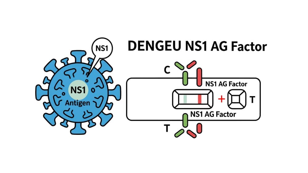 Test nhanh dengue ns1 với thanh thử Dengue NS1 Ag Card