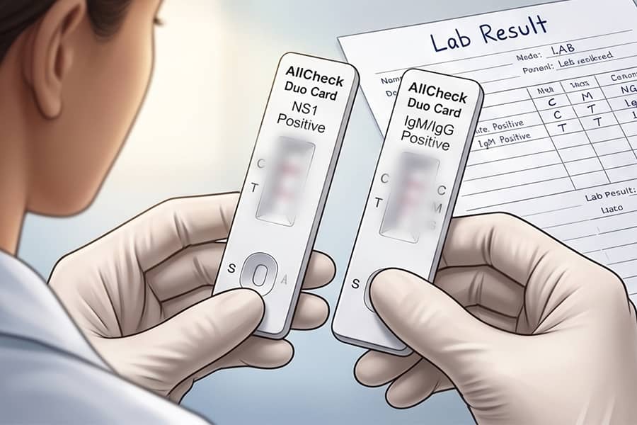 Thông số kỹ thuật của AllCheck Dengue Duo Card