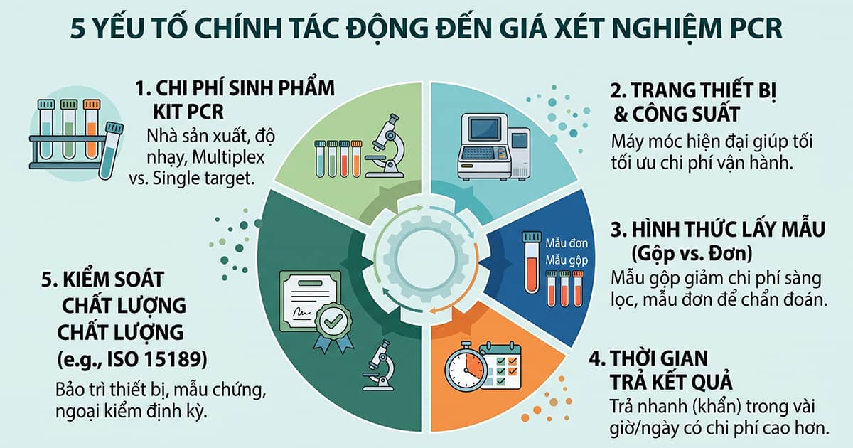 5 yếu tố chính tác động đến xét nghiệm PCR