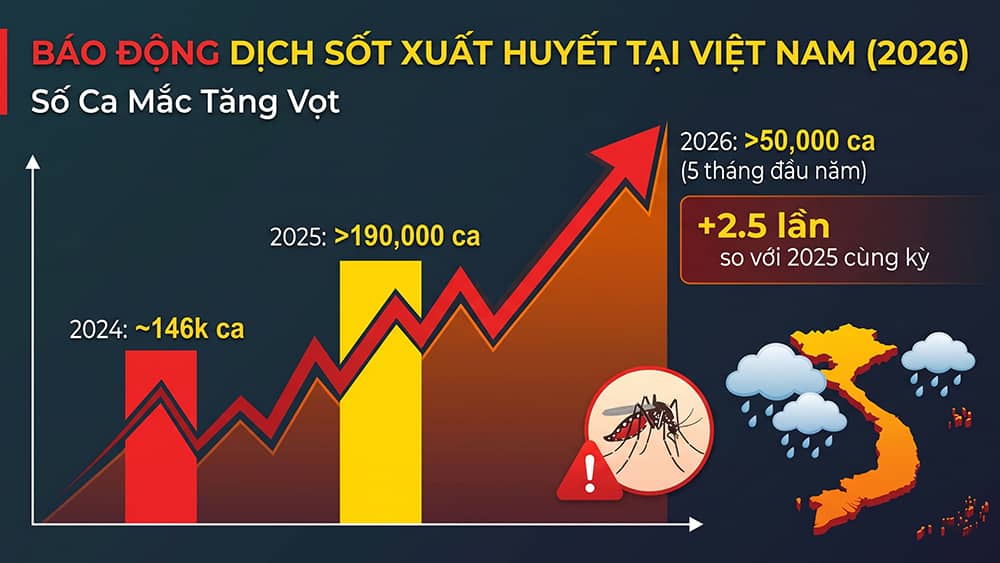 Báo động dịch sốt xuất huyết tại Việt Nam