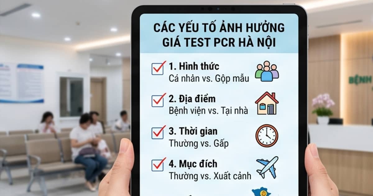 Các yếu tố ảnh hưởng đến giá test PCR Hà Nội