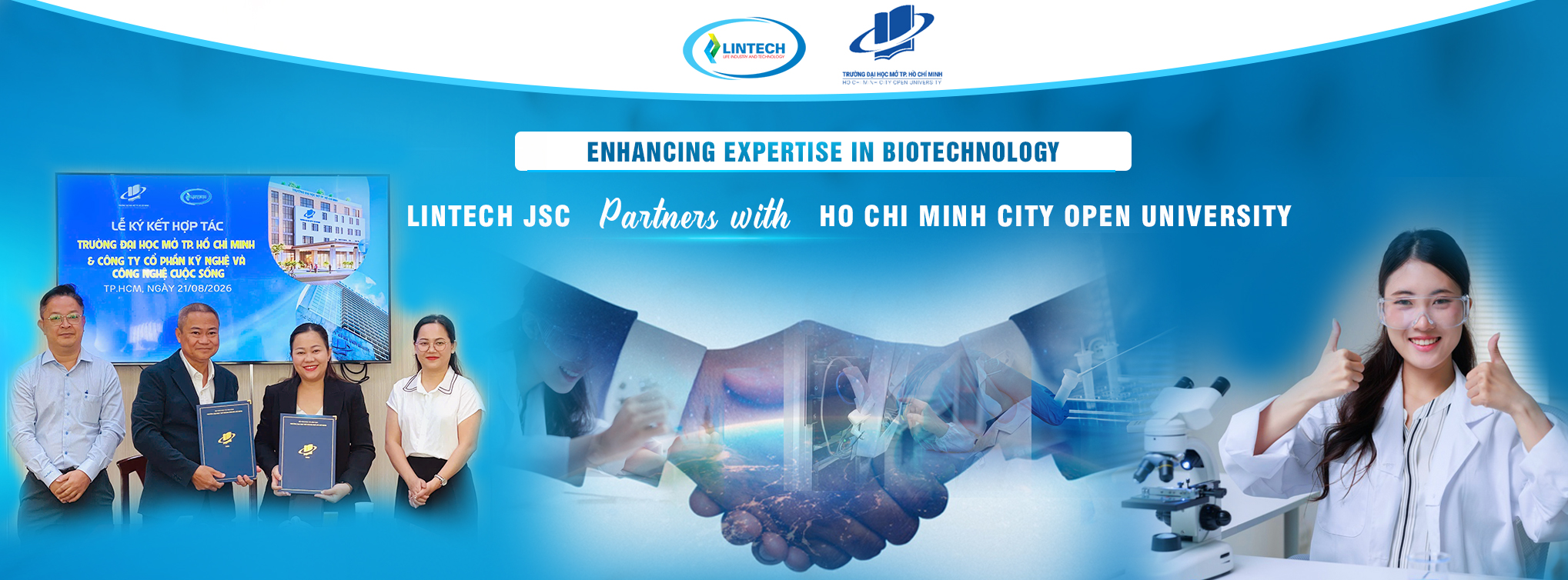 Lintech JSC Partners with Ho Chi Minh City Open University to Enhance Expertise in Biotechnology