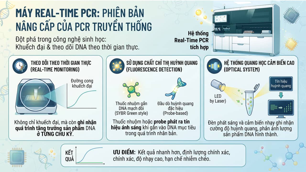 Máy PCR phiên bản nâng cấp Real Time PCR