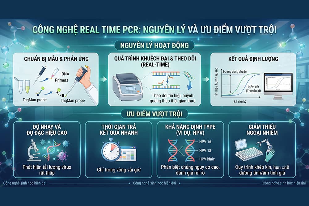 ngừa HPV thông qua công nghệ xét nghiệm Real time PCR