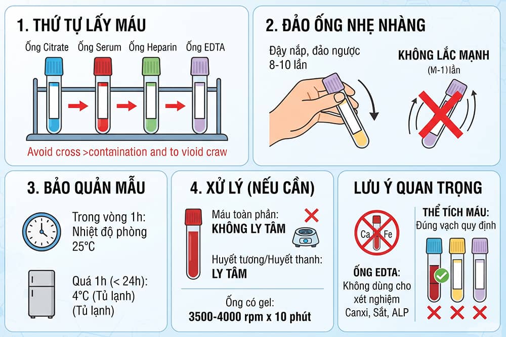 Quy trình sử dụng ống máu huyết học đúng chuẩn
