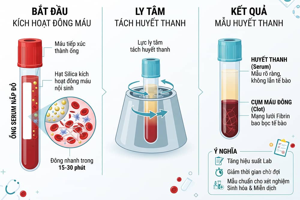 Cơ chế hoạt động của ống Serum