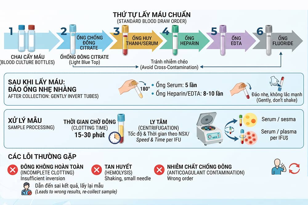 Nguyên lý xử lý mẫu máu