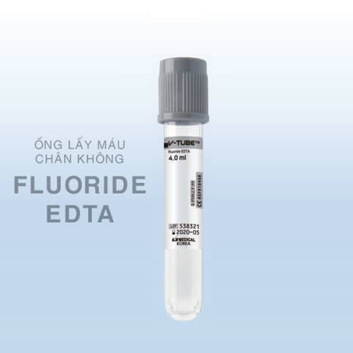 Ống lấy máu chân không Fluoride EDTA