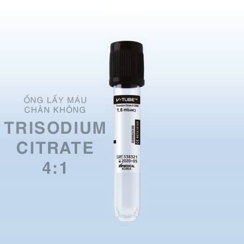 Ống lấy máu chân không Trisodium Citrate 4:1