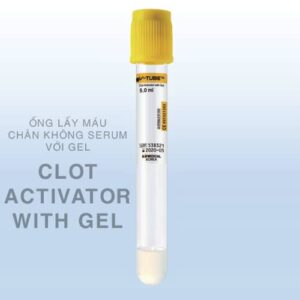 Ống lấy máu chân không Serum chứa gel Clot Activator with Gel