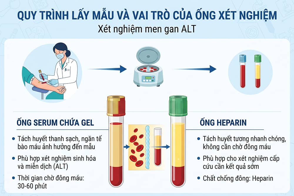 Quy trình lấy máu và vai trò của ống xét nghiệm